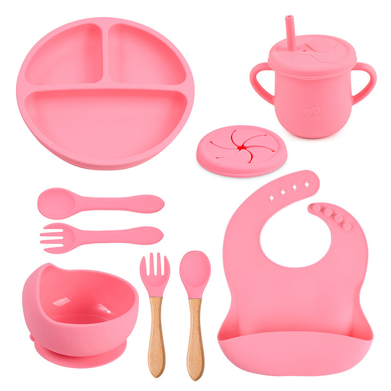 Baby Silicone Suction Plate & Bowl Set | Divided Food Tray | BPA-Free Toddler Tableware