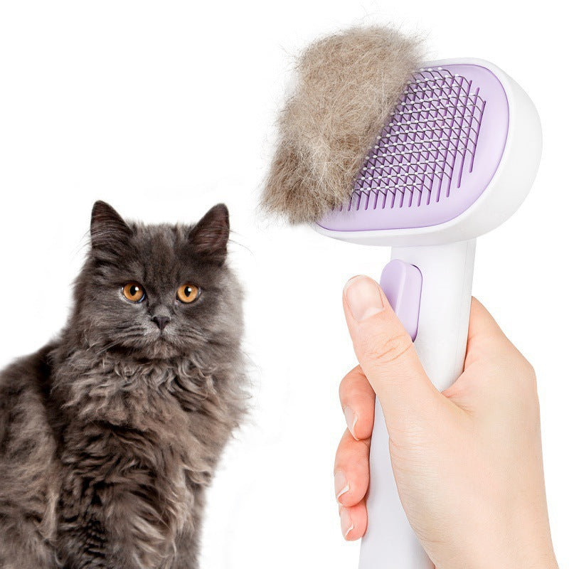 Pet Hair Comb for Cats & Dogs | Deep Hair Removal Brush | Long-Hair Grooming Tool