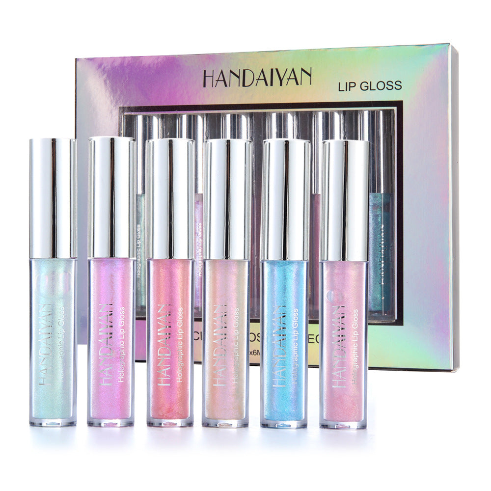 HANDAIYAN Polarized Lip Gloss Set – 6 Colors | Long-Lasting | High-Shine