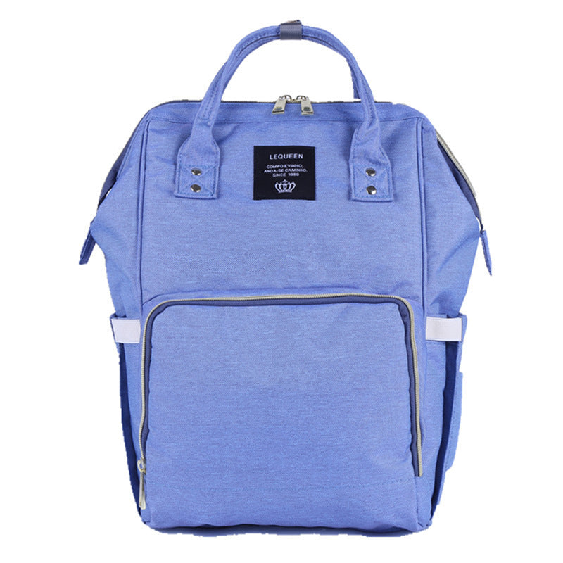 Lequeen Maternity Mummy Nappy Bag Backpack | For Stylish Moms on the Go Large Capacity | Waterproof | Multi-Functional Baby Care Travel Bag