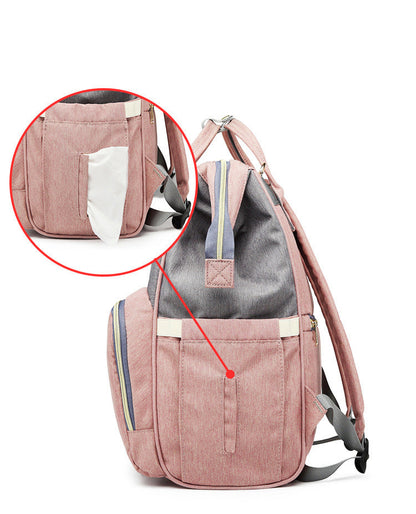 Lequeen Maternity Mummy Nappy Bag Backpack | For Stylish Moms on the Go Large Capacity | Waterproof | Multi-Functional Baby Care Travel Bag