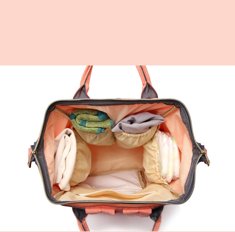 Lequeen Maternity Mummy Nappy Bag Backpack | For Stylish Moms on the Go Large Capacity | Waterproof | Multi-Functional Baby Care Travel Bag