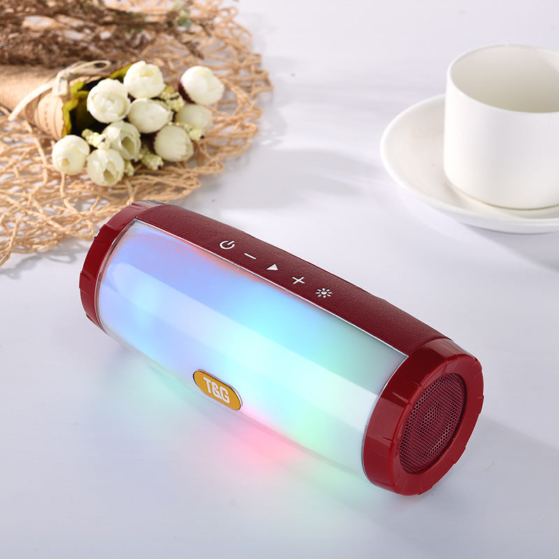 Bluetooth Speaker Lantern | TWS Couplet | LED Light | PU Leather | Portable Subwoofer