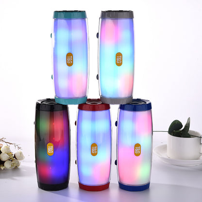 Bluetooth Speaker Lantern | TWS Couplet | LED Light | PU Leather | Portable Subwoofer