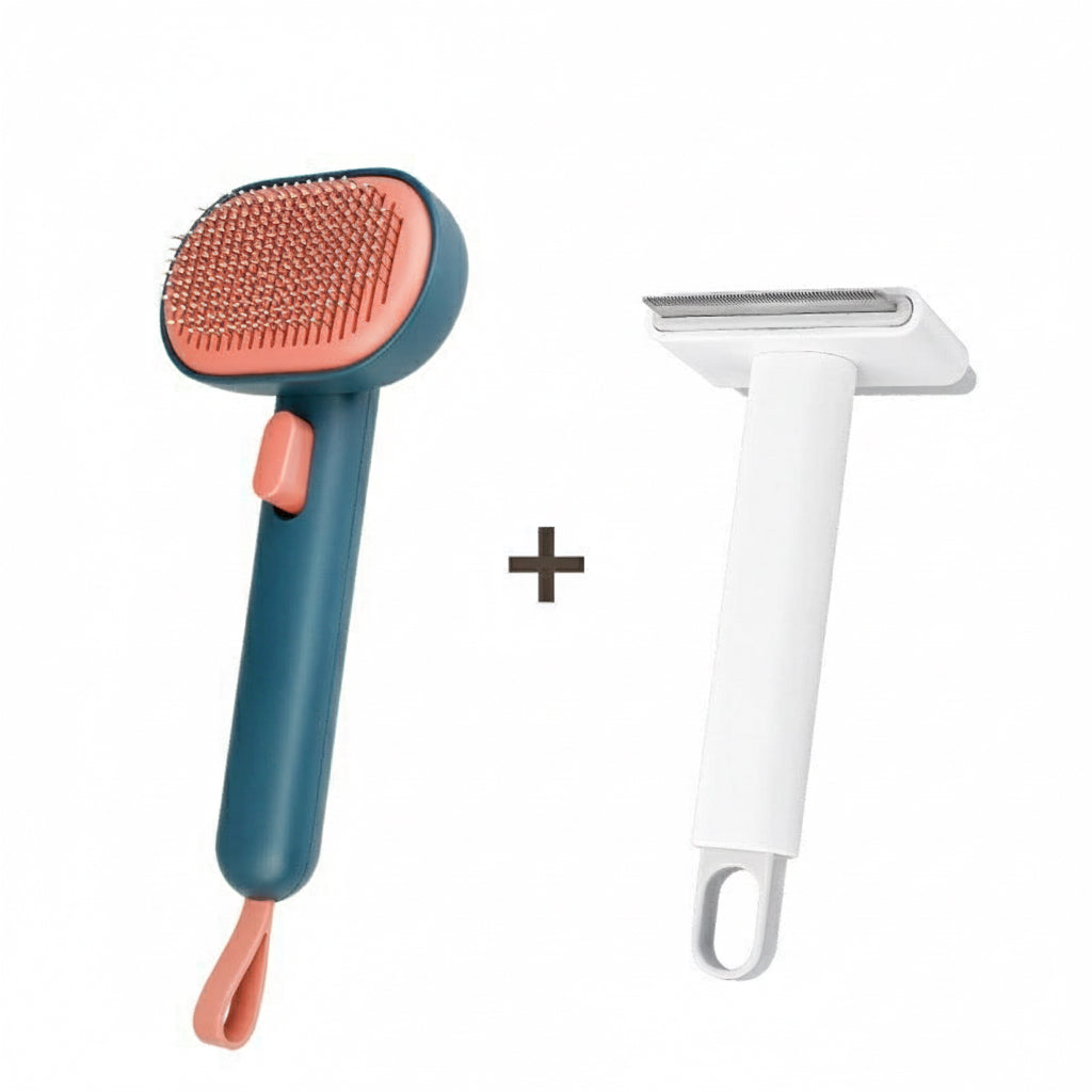 Pet Hair Comb for Cats & Dogs | Deep Hair Removal Brush | Long-Hair Grooming Tool