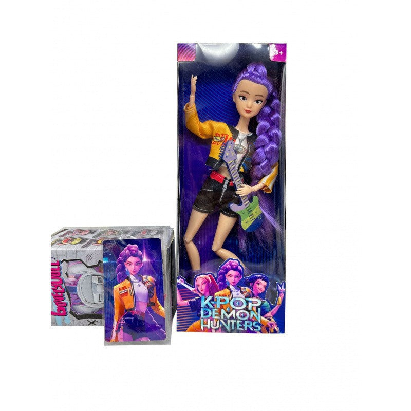 K-POP Demon Hunter Animated Action Figure – 11.5" Poseable Doll with 7-Color LED Lights