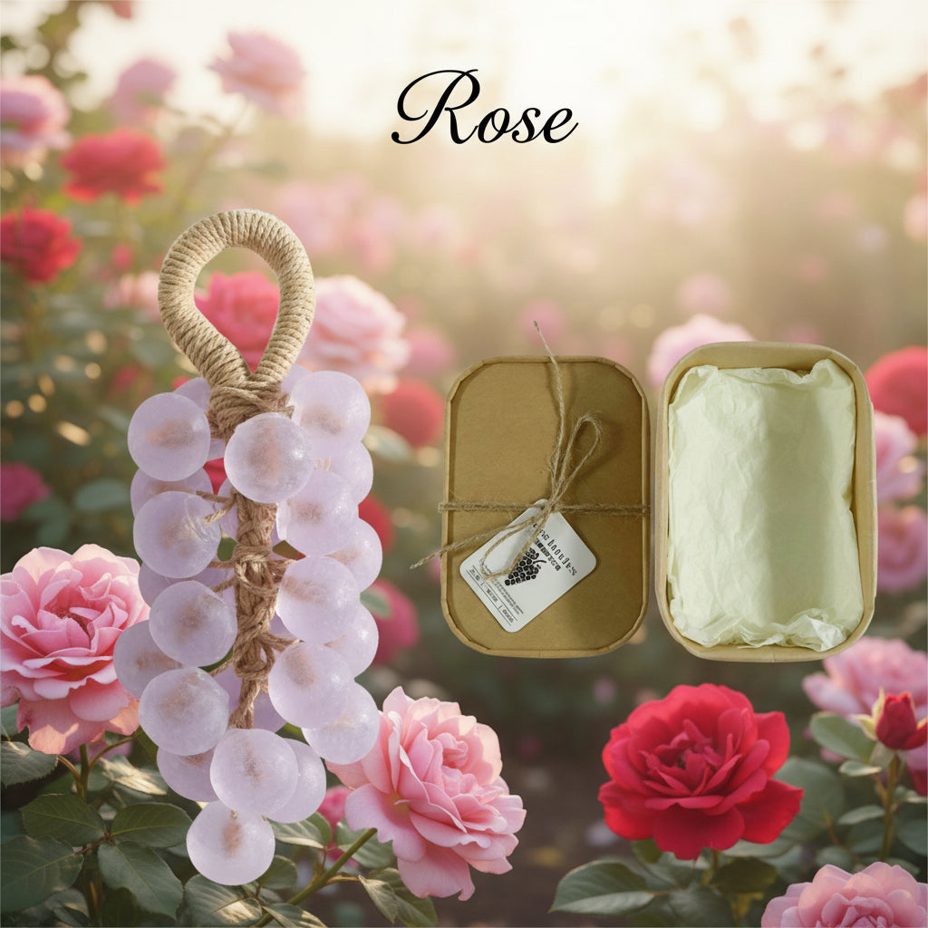DIY Crystal Grape Handmade Soap Gift Set | Gem-Style Transparent Grape Soaps | Floral Scent