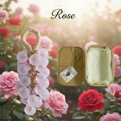 DIY Crystal Grape Handmade Soap Gift Set | Gem-Style Transparent Grape Soaps | Floral Scent