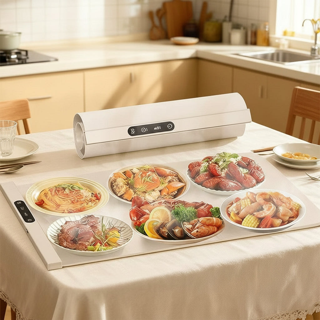 Smart Constant Temperature Silicone Food Warming Pad - Collapsible Dining Table Heater