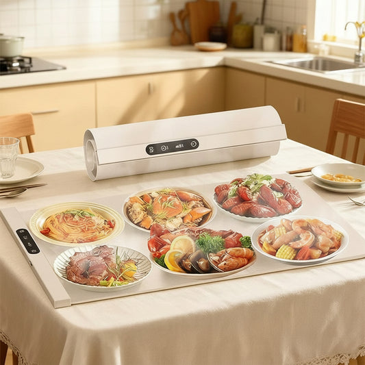 Smart Constant Temperature Silicone Food Warming Pad - Collapsible Dining Table Heater