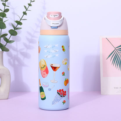 304 Stainless Steel Insulated Sports Bottle| Large Capacity Portable, Stylish, and Ready for Gifting