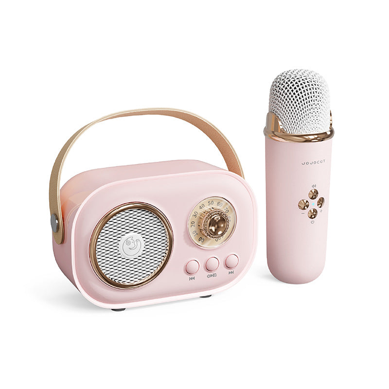 Bluetooth Wireless Karaoke Microphone | Dual Mic | Family KTV | Kids Singing | Douyin-Style Mic