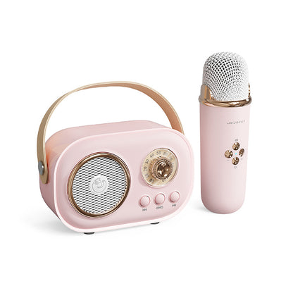 Bluetooth Wireless Karaoke Microphone | Dual Mic | Family KTV | Kids Singing | Douyin-Style Mic