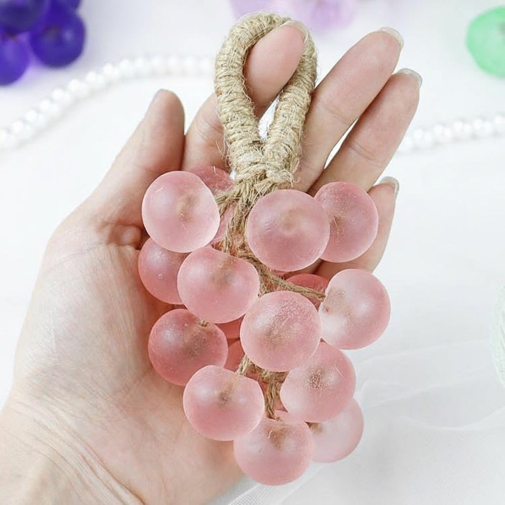 DIY Crystal Grape Handmade Soap Gift Set | Gem-Style Transparent Grape Soaps | Floral Scent