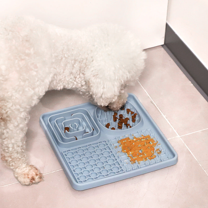 Silicone Pet Licking Mat | Dog Slow Feeder | Suction Cup Placemat