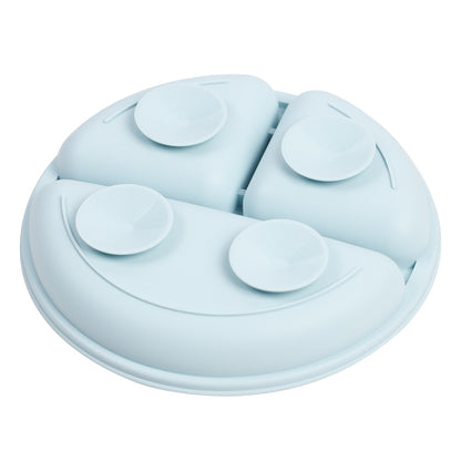 Baby Silicone Suction Plate & Bowl Set | Divided Food Tray | BPA-Free Toddler Tableware