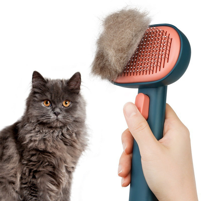 Pet Hair Comb for Cats & Dogs | Deep Hair Removal Brush | Long-Hair Grooming Tool