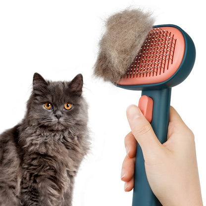 Pet Hair Comb for Cats & Dogs | Deep Hair Removal Brush | Long-Hair Grooming Tool