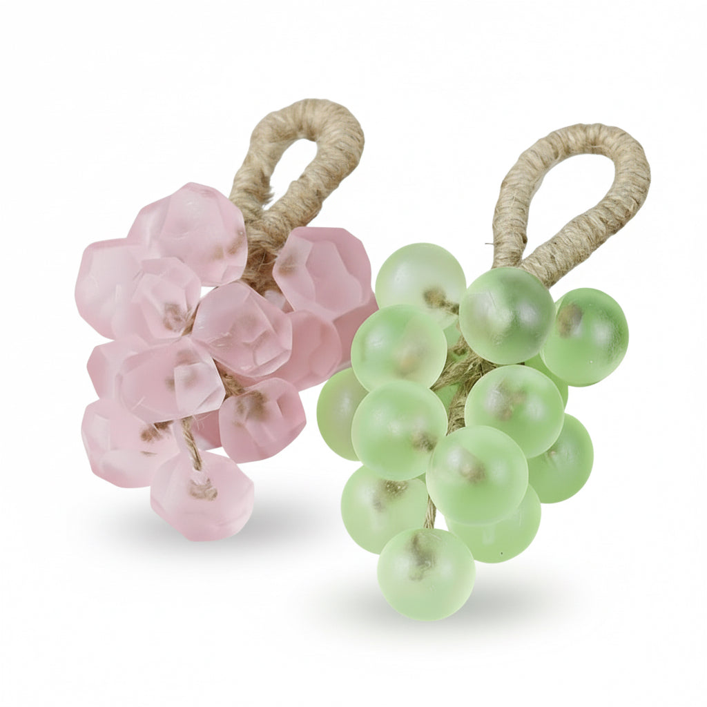 DIY Crystal Grape Handmade Soap Gift Set | Gem-Style Transparent Grape Soaps | Floral Scent