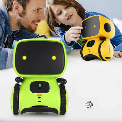 Cross-borde Smart Robot for Kids (Ages 3–6) Voice-Interactive | Touch-Sensitive | Music & Lights | Early Education Toy | English Packaging