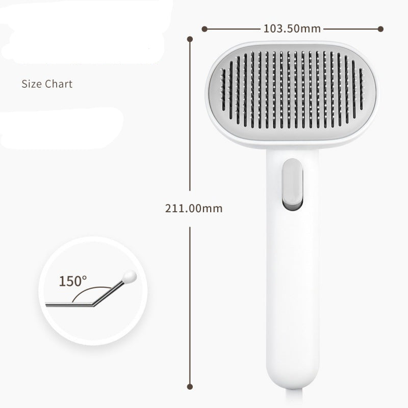 Pet Hair Comb for Cats & Dogs | Deep Hair Removal Brush | Long-Hair Grooming Tool