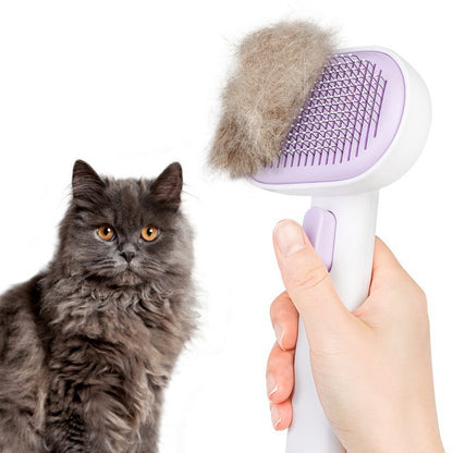 Pet Hair Comb for Cats & Dogs | Deep Hair Removal Brush | Long-Hair Grooming Tool