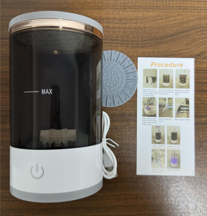 Automatic Plug In Electric Makeup Brush Cleaner Fast Dry Rotating Washer For Women Home Vanity Salon Travel Holiday Gift