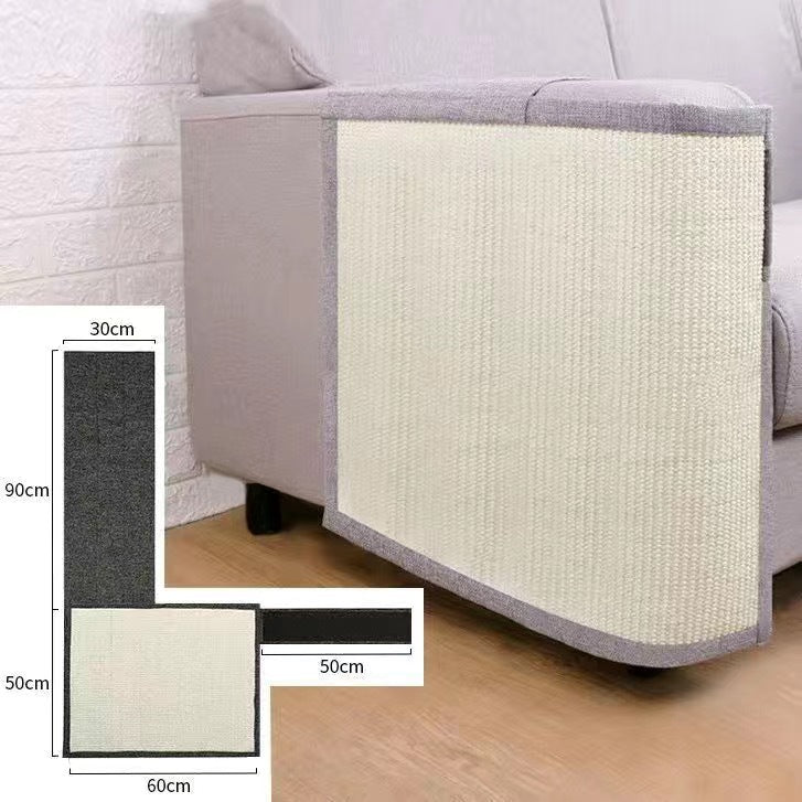 Cat Scratching Mat – Vertical Sisal Sofa Protector | Anti-Scratch Sticker Pad | Cat Toy Board for Furniture Defense