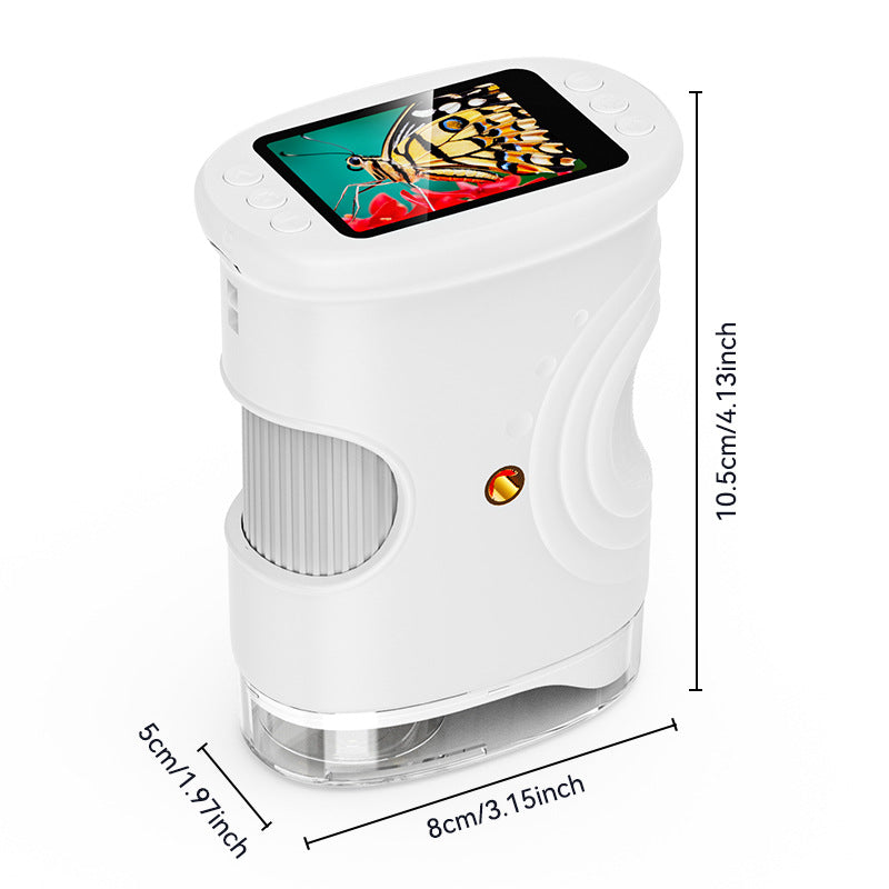 Children’s Handheld Digital Microscope | 2-Inch HD Screen | STEM Science Observation Toy