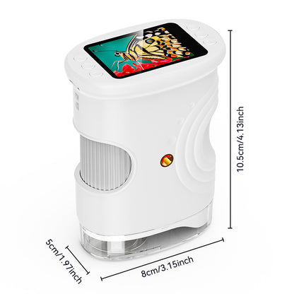 Children’s Handheld Digital Microscope | 2-Inch HD Screen | STEM Science Observation Toy