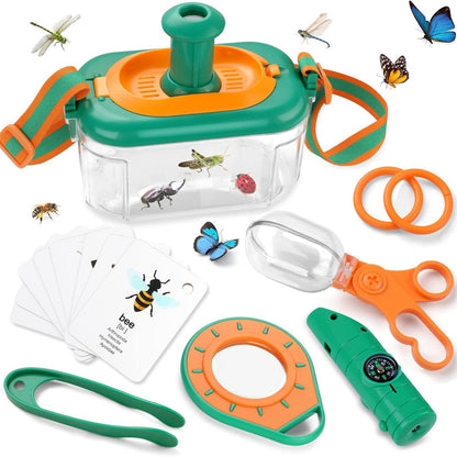 Children's Outdoor Adventure Explorer Kit | Insect Observation Toy Set (12pcs) | Parent-Child Camping & Learning Playset