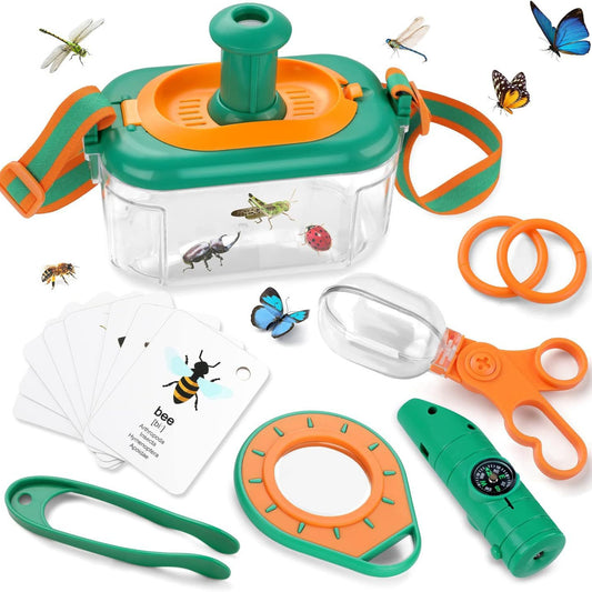 Children's Outdoor Adventure Explorer Kit | Insect Observation Toy Set (12pcs) | Parent-Child Camping & Learning Playset