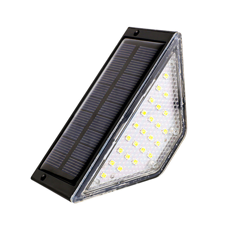 Cross-border Solar Triangular Step Light – 24 LED Warm White