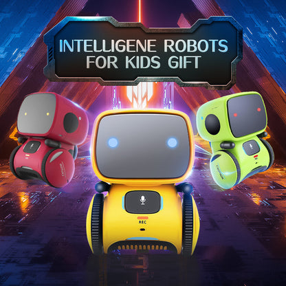 Cross-borde Smart Robot for Kids (Ages 3–6) Voice-Interactive | Touch-Sensitive | Music & Lights | Early Education Toy | English Packaging
