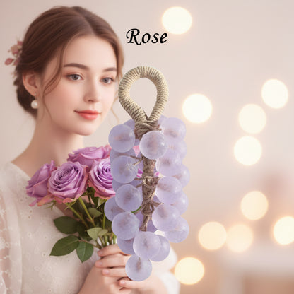 DIY Crystal Grape Handmade Soap Gift Set | Gem-Style Transparent Grape Soaps | Floral Scent