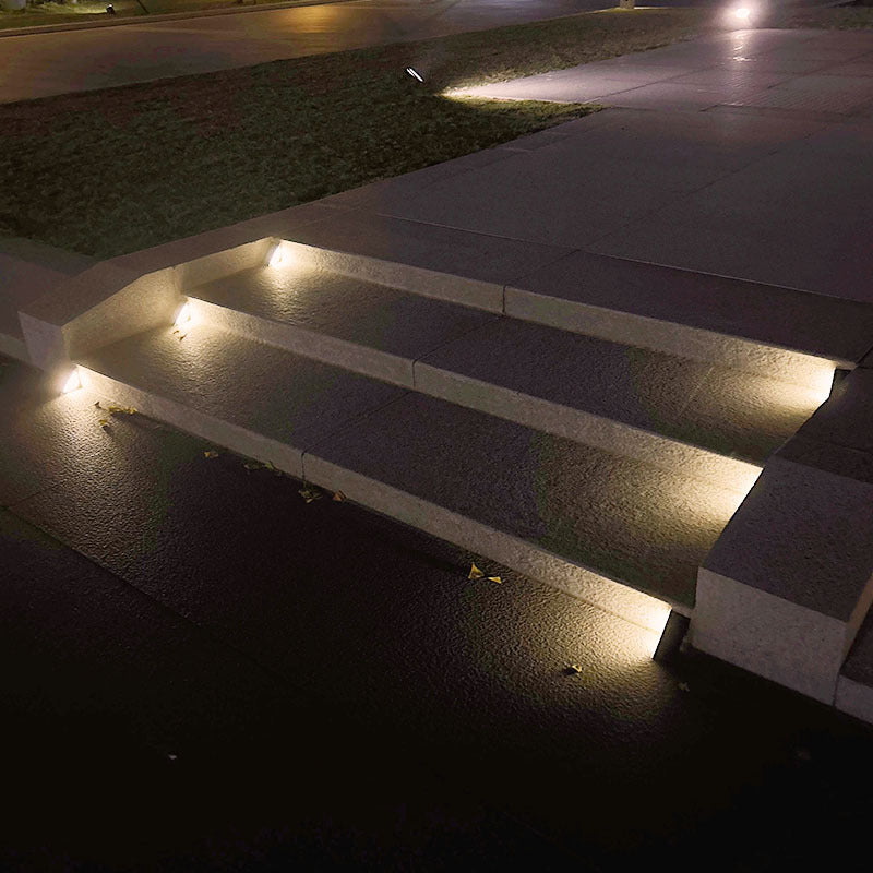 Cross-border Solar Triangular Step Light – 24 LED Warm White