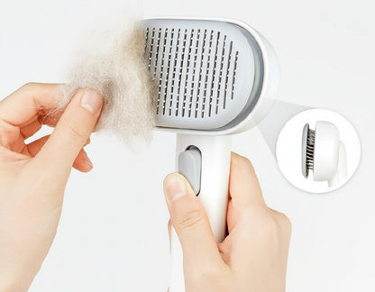 Pet Hair Comb for Cats & Dogs | Deep Hair Removal Brush | Long-Hair Grooming Tool