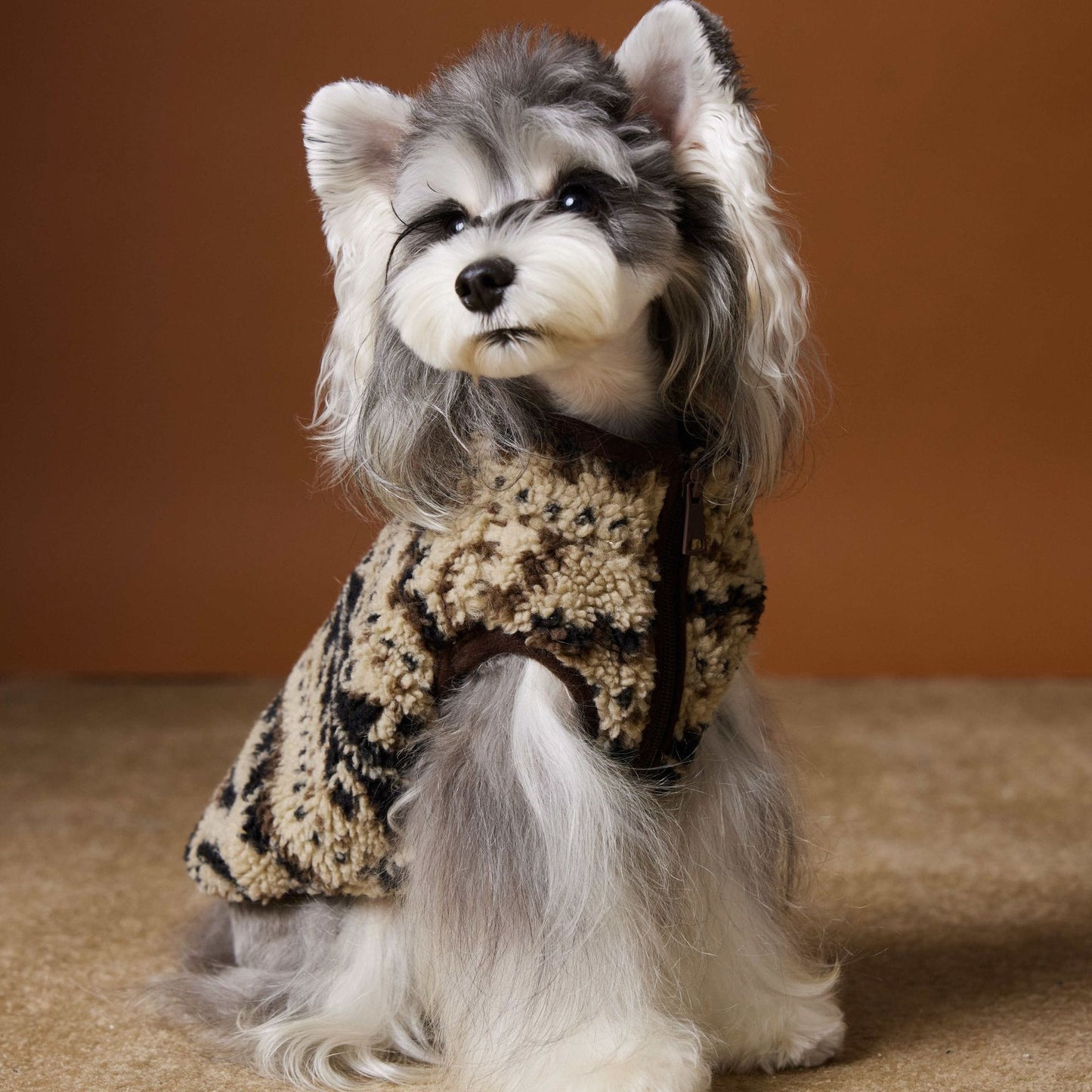 Tony Bear Fair Isle Dog Vest – Autumn/Winter Pet Clothing