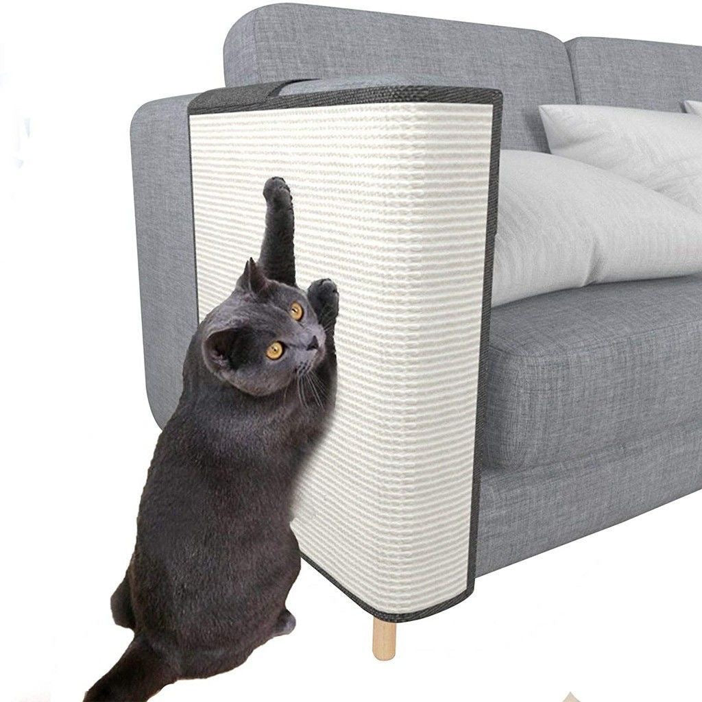 Cat Scratching Mat – Vertical Sisal Sofa Protector | Anti-Scratch Sticker Pad | Cat Toy Board for Furniture Defense