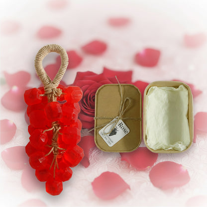DIY Crystal Grape Handmade Soap Gift Set | Gem-Style Transparent Grape Soaps | Floral Scent